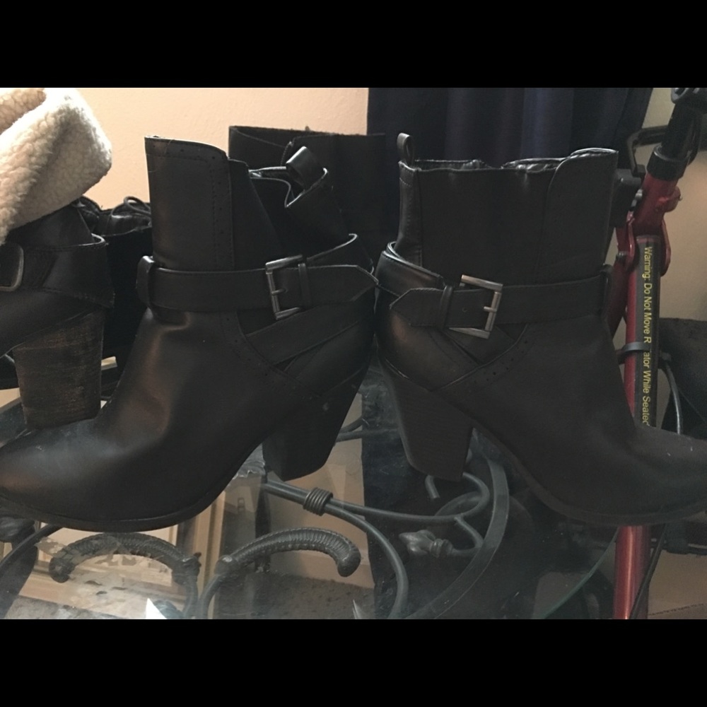 3 different  ankle boots